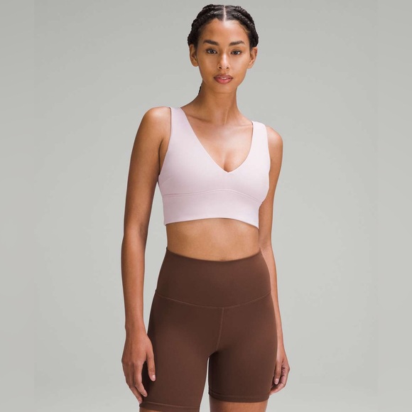 Lululemon Align™ V-Neck Bra in Peony pink 10 - Picture 1 of 6